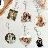 Various styles of acrylic keychains