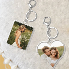Various styles of acrylic keychains