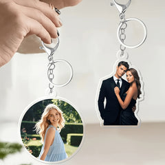 Various styles of acrylic keychains