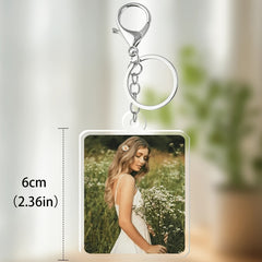 Various styles of acrylic keychains