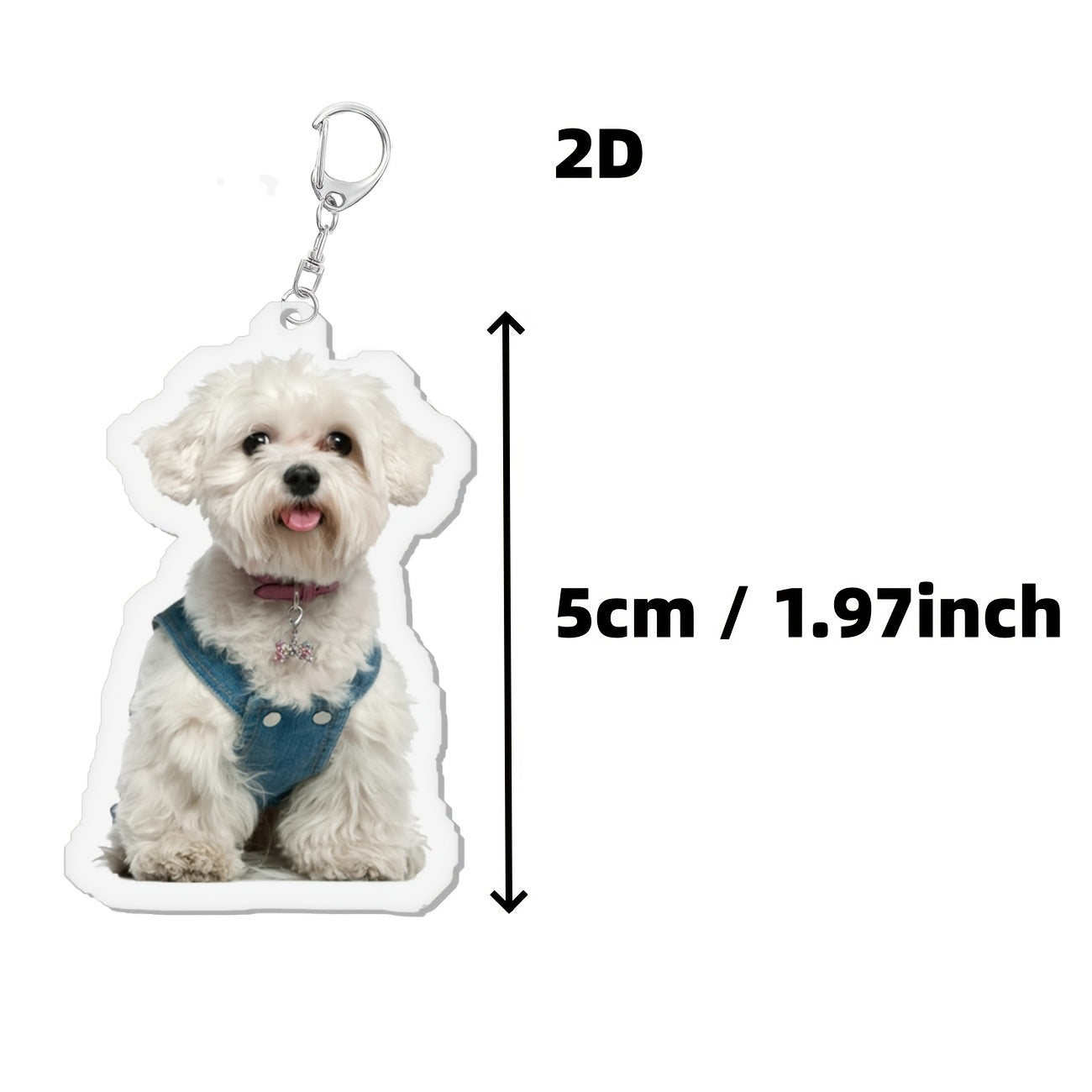 Custom Cat Keychain, Pet Portrait Keychain, Personalized Pet Photo Keychain, Cat Memorial Gift, Holiday Gift for Pet Lovers, Dog Keychain