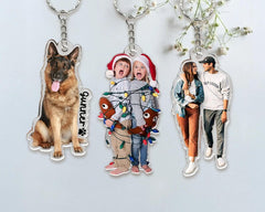 Personalized Photo Keychain: Custom Acrylic Pet or Logo Charm