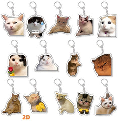 Custom Cat Keychain, Pet Portrait Keychain, Personalized Pet Photo Keychain, Cat Memorial Gift, Holiday Gift for Pet Lovers, Dog Keychain
