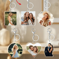 Various styles of acrylic keychains