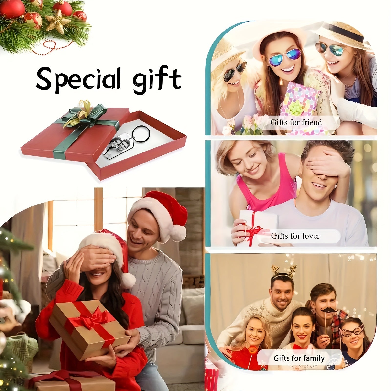 A uniquely shaped custom acrylic keychain