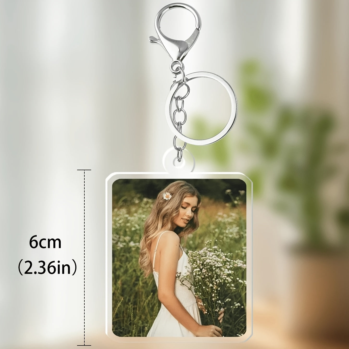 Various styles of acrylic keychains