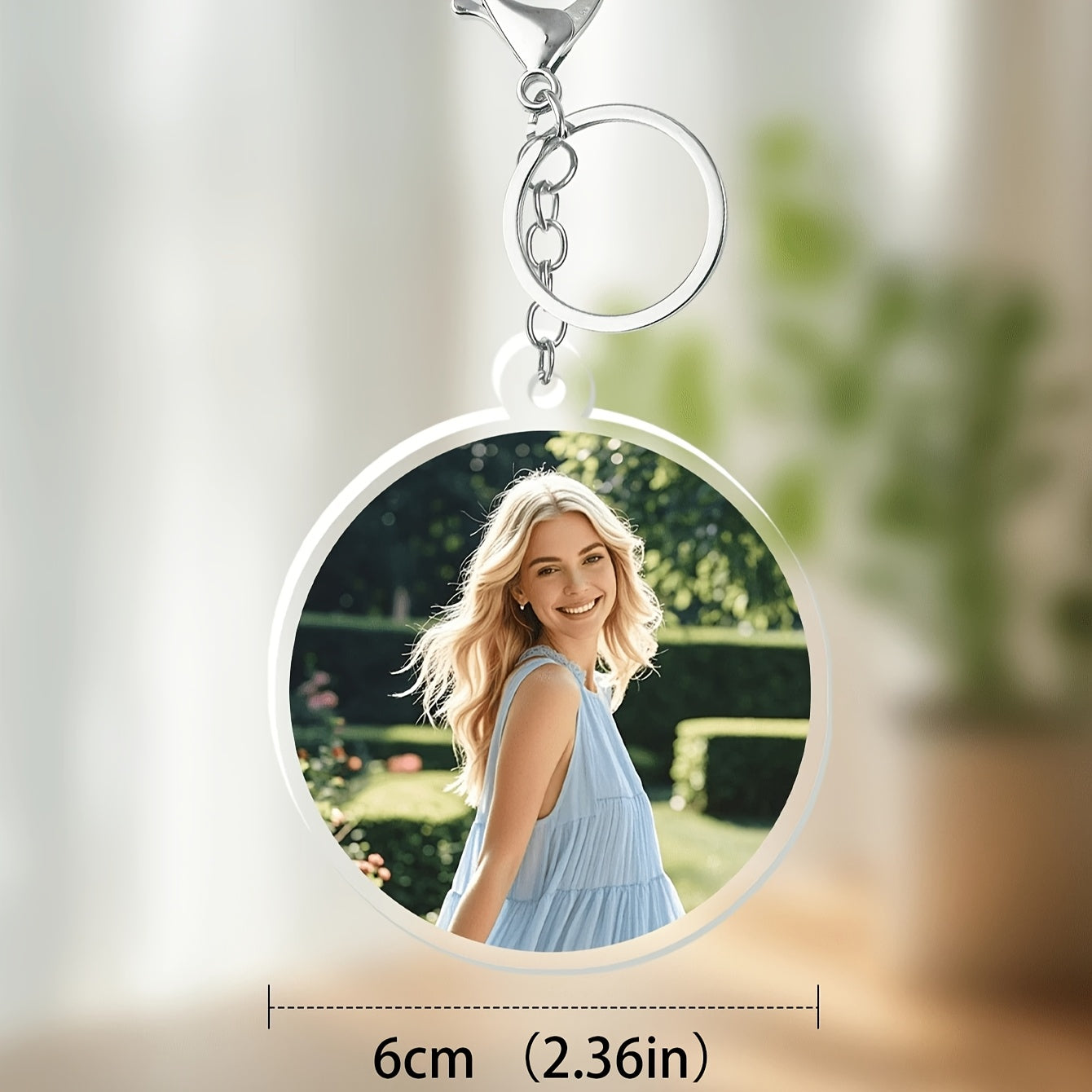 Various styles of acrylic keychains